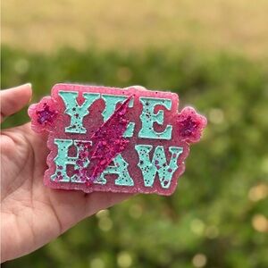 Pink and Teal 'Yee Haw' Soap